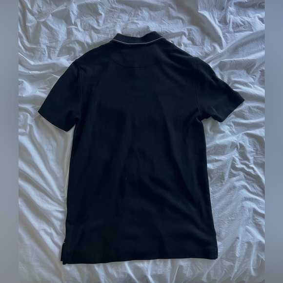 Banana Republic black full button polo with pocket - Picture 5 of 14